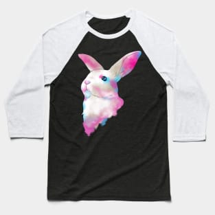 Cute Space Rainbow Gaussian Blur Rabbit Galactic Baseball T-Shirt